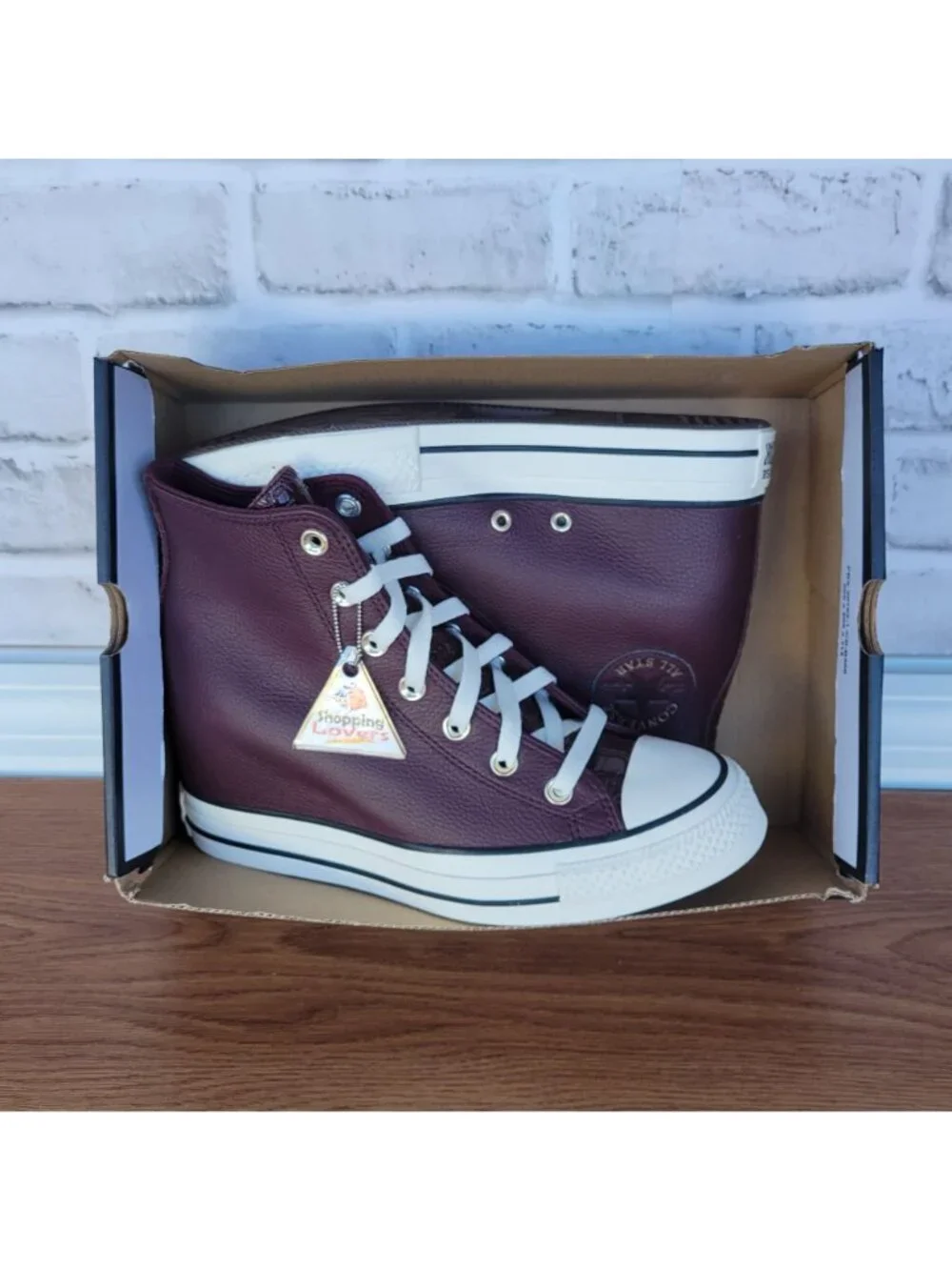 ❤️Converse Chuck Taylor All Star Wedge 8.5 Womens Shoes Sneaker Burgundy A12349C - Picture 9 of 13